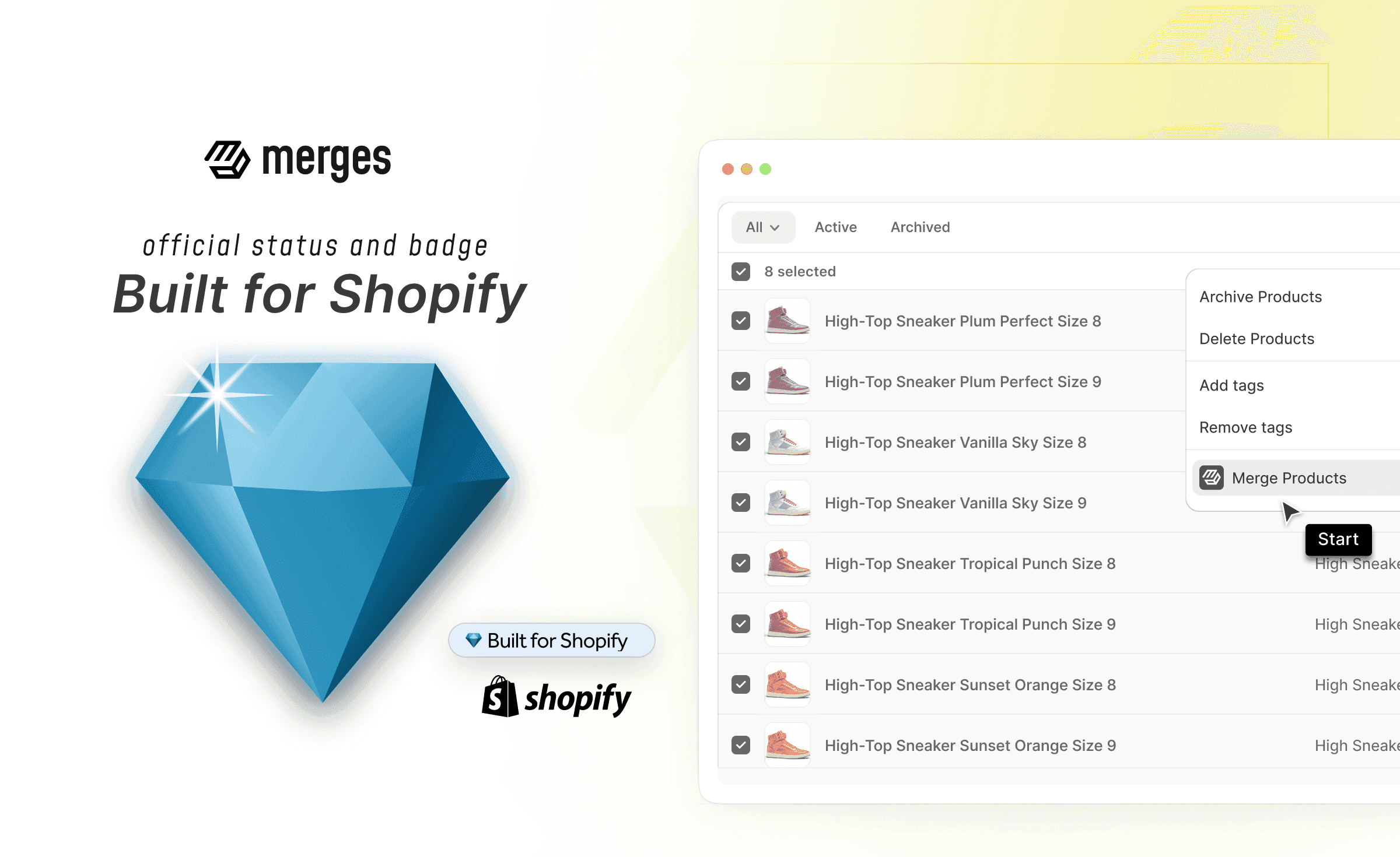 Merges achieves prestigious "Built for Shopify" status