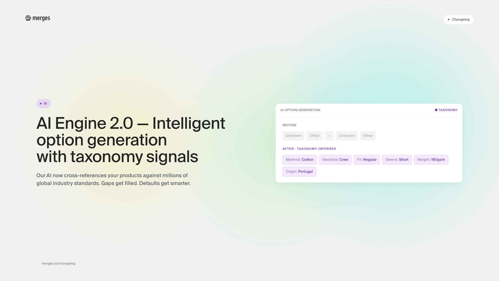 AI Engine 2.0: Intelligent Option Generation with Taxonomy Signals