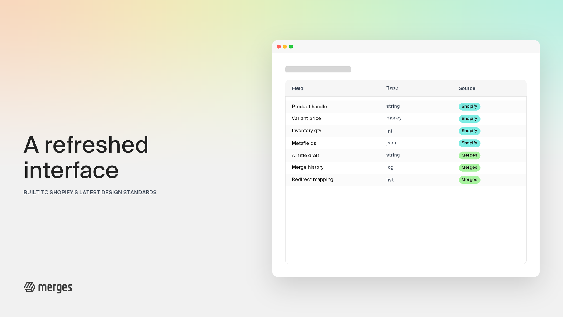 A Refreshed Interface, Built to Shopify's Latest Standards