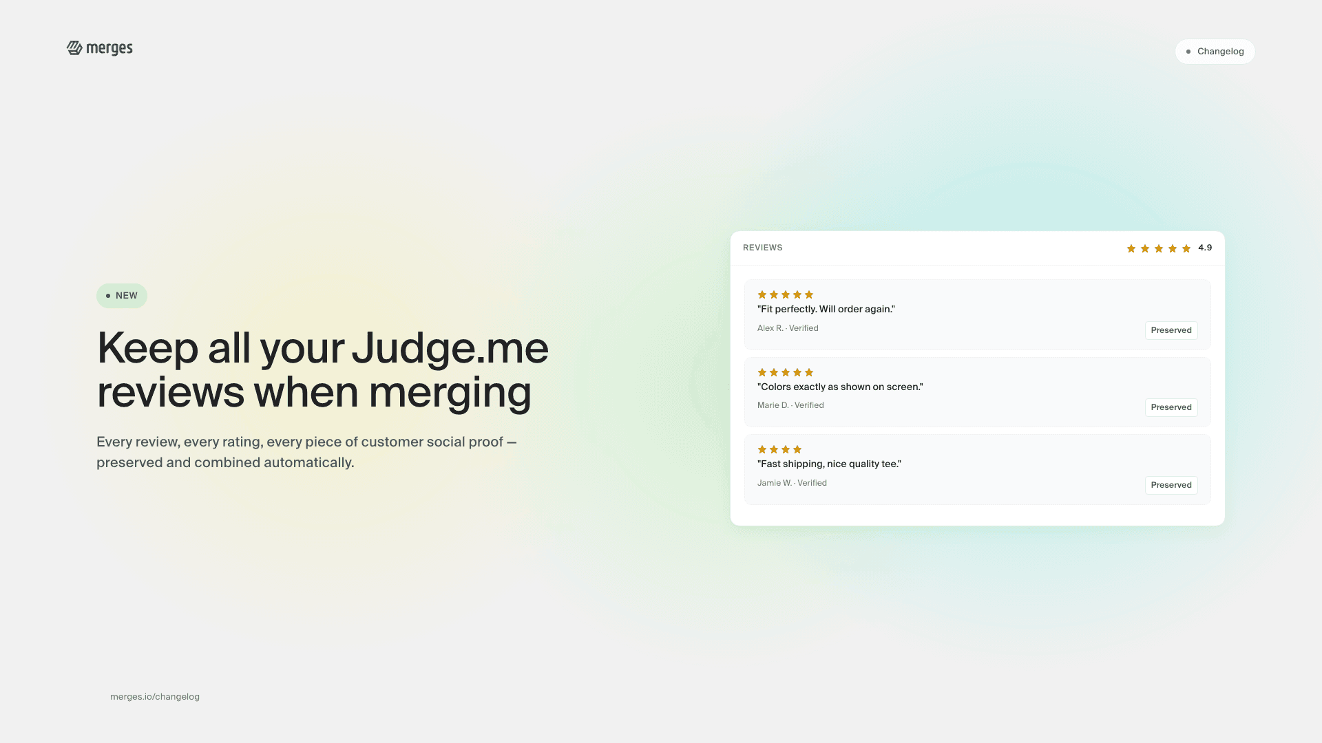 New feature: Keep all your Judge.me reviews when merging