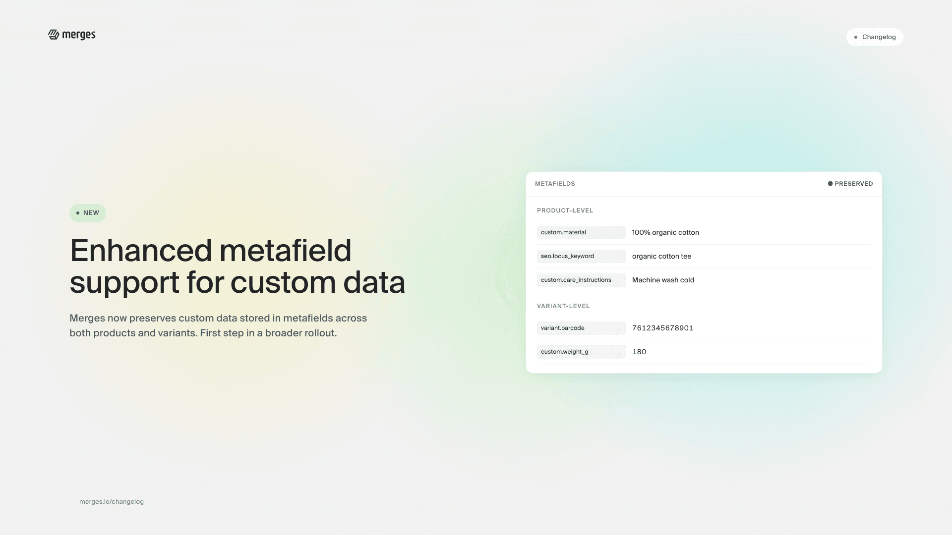 Enhanced metafield support: expanding custom data capabilities