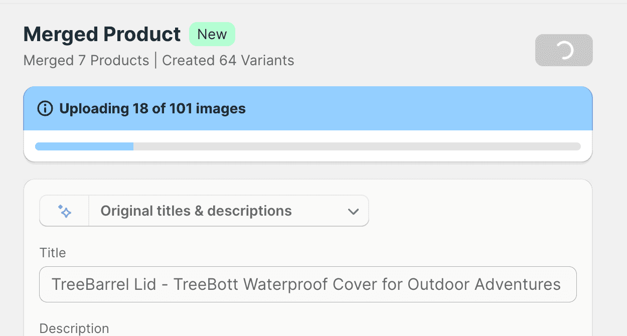 UI update: enhanced upload progress visibility