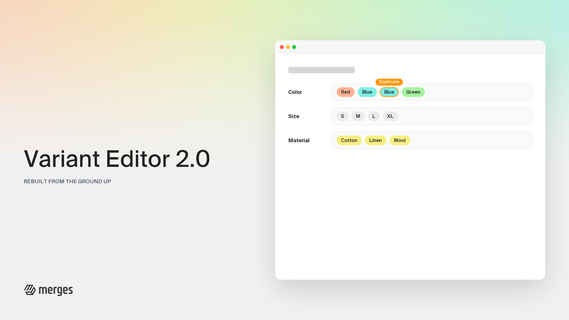 Variant Editor 2.0: Rebuilt from the Ground Up